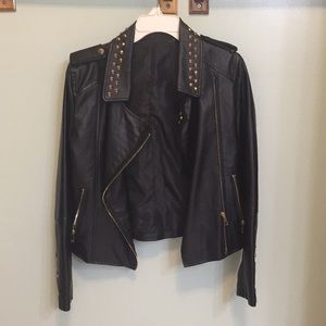 Leather Studded Jacket